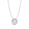 White Gold Solitaire Pendant Necklaces