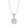 White Gold Solitaire Pendant Necklaces