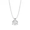 White Gold Solitaire Pendant Necklaces