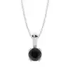 White Gold Solitaire Pendant Necklaces