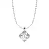 White Gold Solitaire Pendant Necklaces