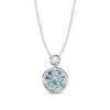 White Gold Solitaire Pendant Necklaces