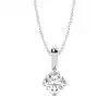 White Gold Solitaire Pendant Necklaces