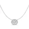 White Gold Solitaire Pendant Necklaces