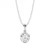 White Gold Solitaire Pendant Necklaces