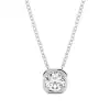 White Gold Solitaire Pendant Necklaces
