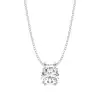 White Gold Solitaire Pendant Necklaces