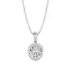 White Gold Solitaire Pendant Necklaces