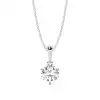 White Gold Solitaire Pendant Necklaces