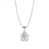 White Gold Solitaire Pendant Necklaces