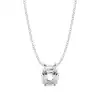 White Gold Solitaire Pendant Necklaces