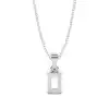 White Gold Solitaire Pendant Necklaces