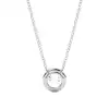 White Gold Solitaire Pendant Necklaces