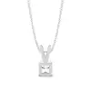 White Gold Solitaire Pendant Necklaces
