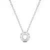 White Gold Solitaire Pendant Necklaces