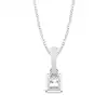 White Gold Solitaire Pendant Necklaces