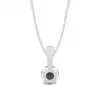 White Gold Solitaire Pendant Necklaces