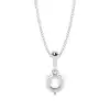 White Gold Solitaire Pendant Necklaces