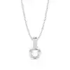 White Gold Solitaire Pendant Necklaces