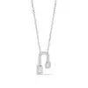 White Gold Solitaire Pendant Necklaces