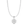 White Gold Solitaire Pendant Necklaces