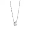 White Gold Solitaire Pendant Necklaces