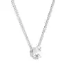 White Gold Solitaire Pendant Necklaces