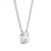 White Gold Solitaire Pendant Necklaces