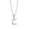 White Gold Solitaire Pendant Necklaces