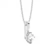 White Gold Solitaire Pendant Necklaces