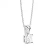 White Gold Solitaire Pendant Necklaces