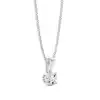 White Gold Solitaire Pendant Necklaces