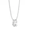 White Gold Solitaire Pendant Necklaces