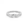White Gold Three Stone Diamond Rings