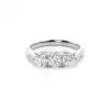 White Gold Three Stone Diamond Rings
