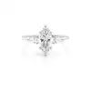 White Gold Three Stone Diamond Rings