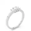 White Gold Three Stone Diamond Rings