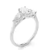 White Gold Three Stone Diamond Rings