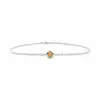 Yellow Aura Solitaire Bracelet