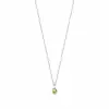 Yellow Aura Solitaire Necklace