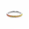 Yellow Glow Band Ring