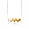 Yellow Rhythm Baguette Necklace