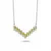 Yellow Spectrum Baguette Necklace