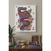 Yılan Desenli Mandala Tuval Boyama Seti 40x50 cm