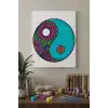 Yin Yang Desenli Mandala Tuval Boyama Seti 40x50 cm