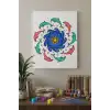 Yunus Desenli Mandala Tuval Boyama Seti 40x50 cm