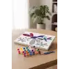 Yusufçuk Desenli Mandala Tuval Boyama Seti 40x50 cm