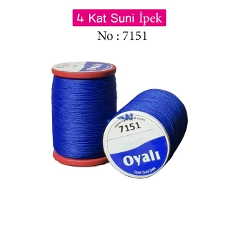 Oyalı 4 Kat Suni İpek İplik İğne Oyası Boncuk İpi Tığ Oyası No:7151