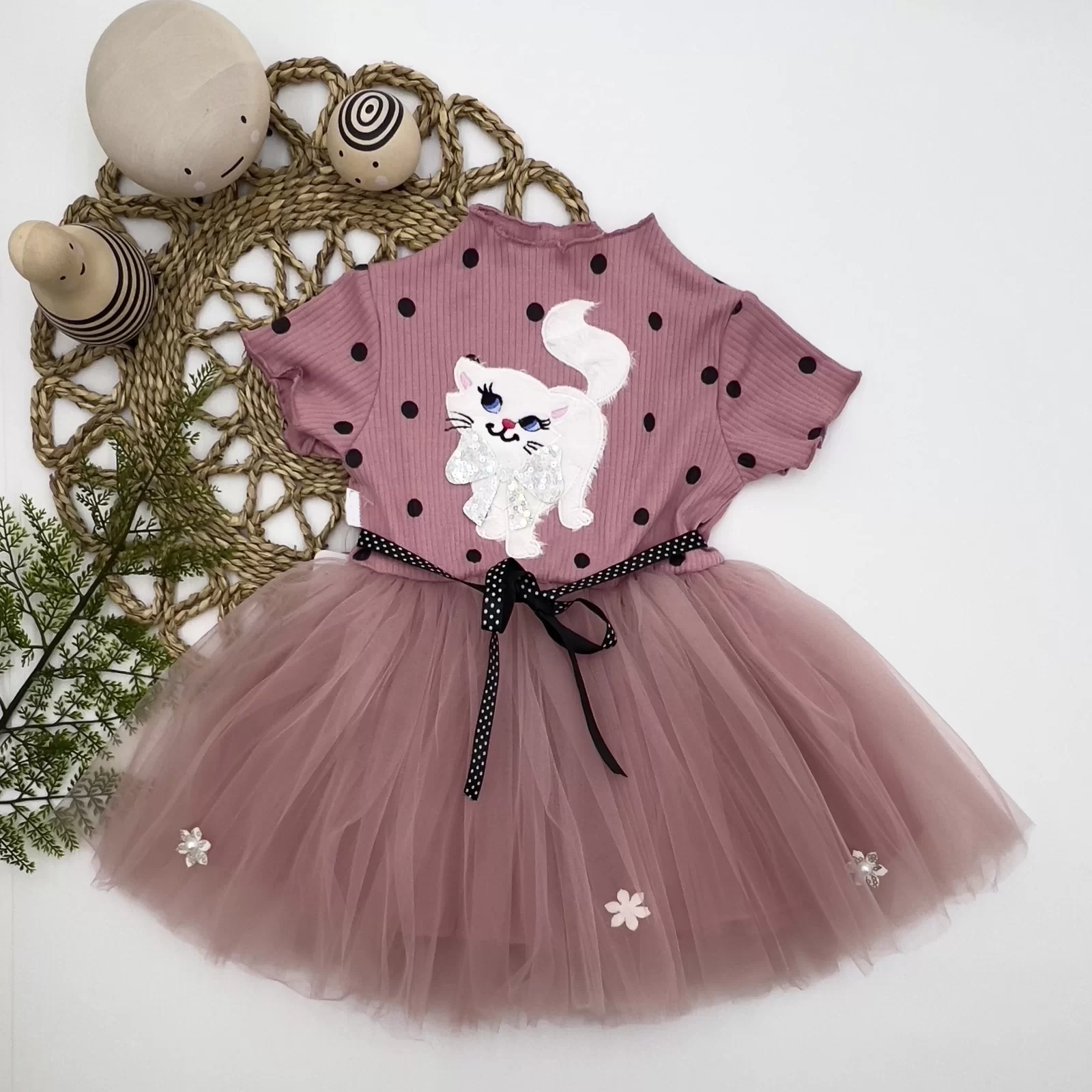 1-2-3 Women's Baby Dress Rose Dry With Sequin Cated Printed Padded