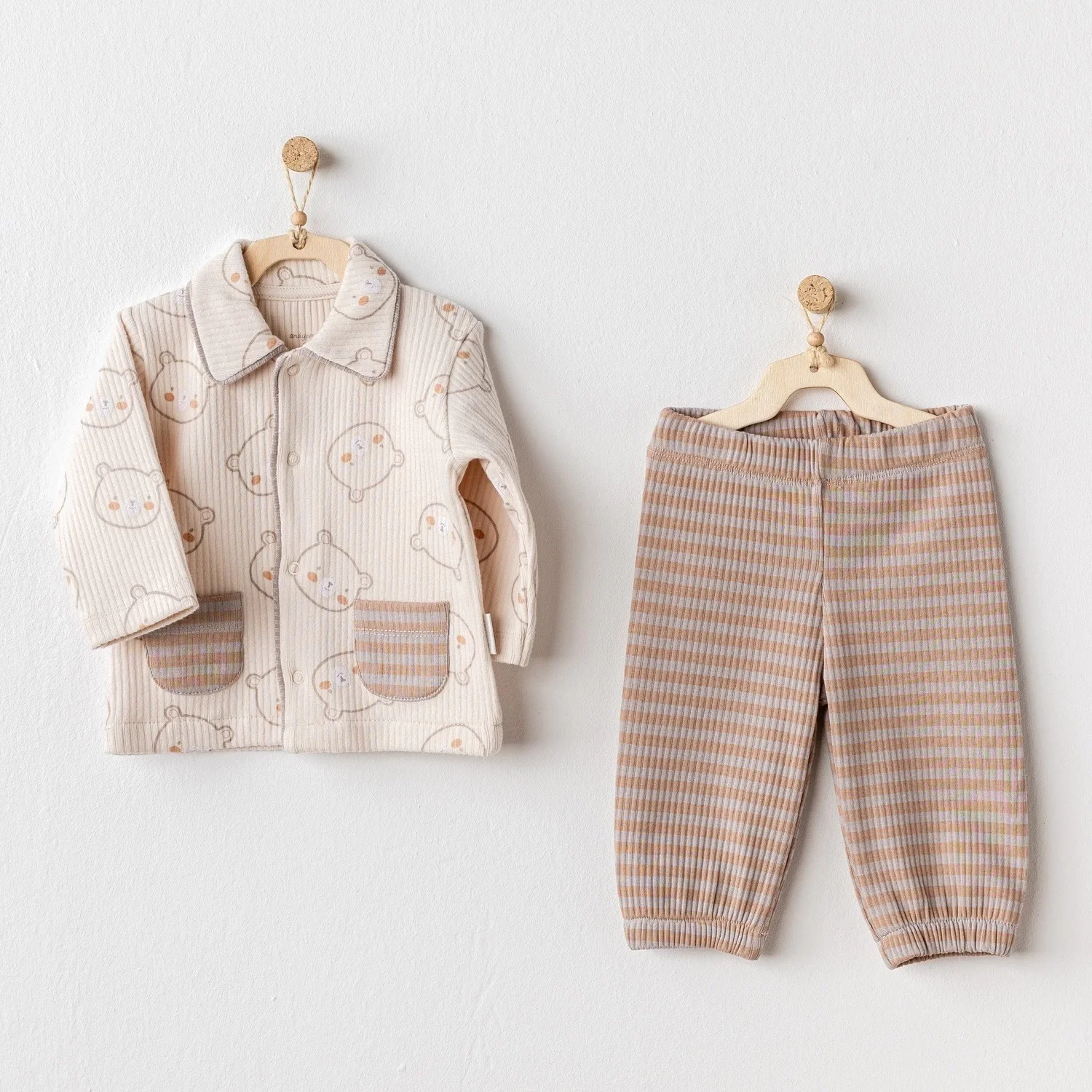 Bear Time 2 Baby Suit Light Beige